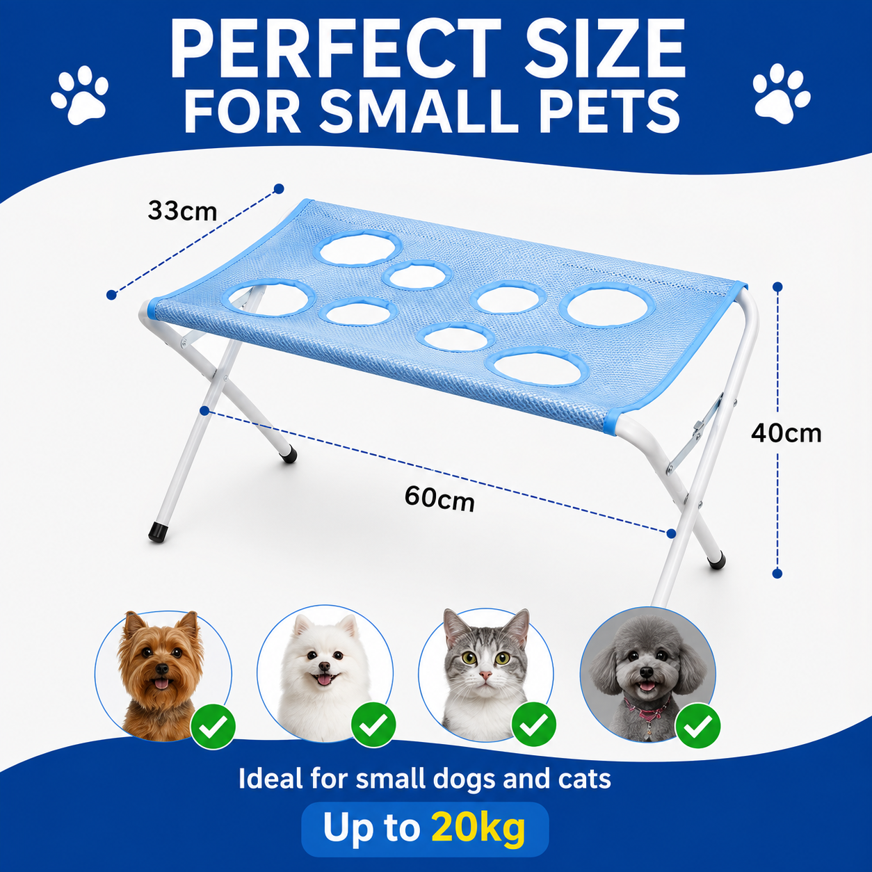 ComfortHold Pro™ — Foldable Pet Grooming & Bathing Stand
